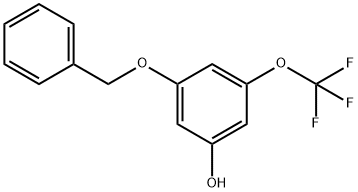 3-(苄氧基)-5-(三氟甲氧基)苯酚 结构式