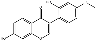 2''-HYDROXYFORMONONETIN 结构式