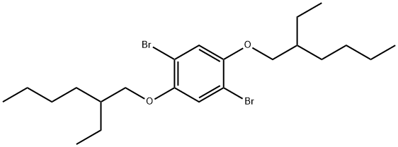 Benzene, 1,4-dibromo-2,5-bis[(2-ethylhexyl)oxy]- 结构式