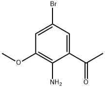 Ethanone, 1-(2-amino-5-bromo-3-methoxyphenyl)- 结构式