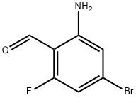 2-氨基-4-溴-6-氟苯甲醛 结构式