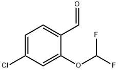 4-氯-2-(二氟甲氧基)苯甲醛 结构式