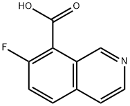 8-Isoquinolinecarboxylic acid, 7-fluoro- 结构式