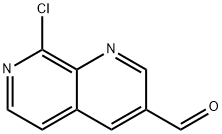 8-氯-1,7-萘啶-3-甲醛 结构式