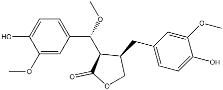 (7R)-甲氧基-8-表-罗汉松树脂酚 结构式
