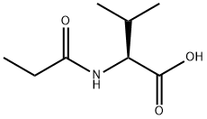 丙酰-L-缬氨酸 结构式