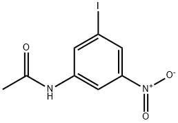 3-碘-5-硝基乙酰苯胺 结构式