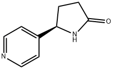 (R)-5-Pyridin-4-yl-pyrrolidin-2-one 结构式