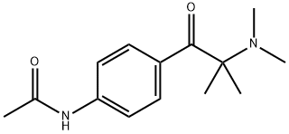 4-(3-DIMETHYLAMINO-2-METHYLPROPIONYL)ACETANILIDE  结构式