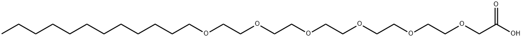月桂醇聚醚-6 羧酸 结构式