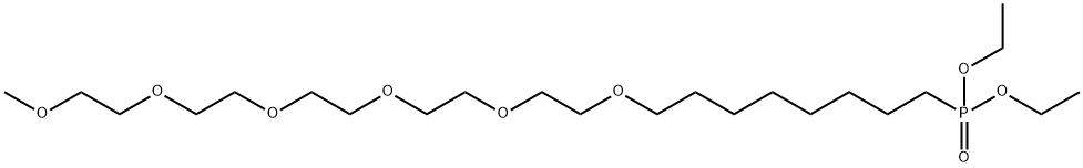 m-PEG6-(CH2)8-phosphonic acid ethyl ester 结构式