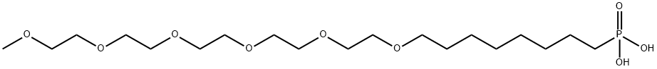 m-PEG6-(CH2)8-phosphonic acid 结构式