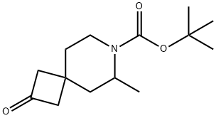 6-甲基-2-氧代-7-氮杂螺[3.5]壬烷-7-羧酸叔丁酯 结构式