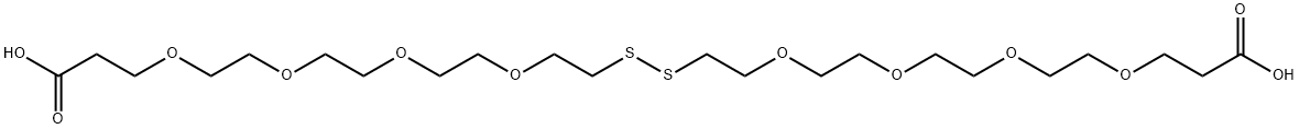 酸-四聚乙二醇-S-S-四聚乙二醇-酸 结构式