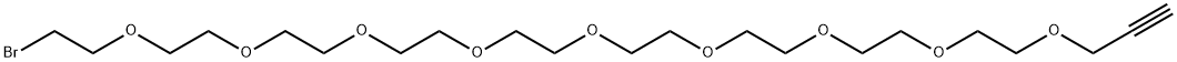 ALKYNE-PEG9-BR 结构式