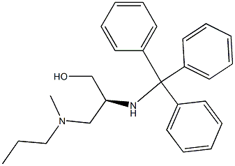 (S)-3-(甲基(丙基)氨基)-2-(三苯甲基氨基)丙-1-醇 结构式