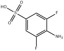 3,5-Difluorosulfanilic acid (SO3H=1) 结构式