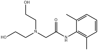 Acetamide, 2-[bis(2-hydroxyethyl)amino]-N-(2,6-dimethylphenyl)- 结构式