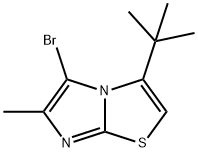 Imidazo[2,1-b]thiazole, 5-bromo-3-(1,1-dimethylethyl)-6-methyl- 结构式