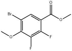 Methyl 5-bromo-2,3-difluoro-4-methoxybenzoate 结构式