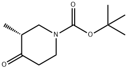 (R)-3-甲基-4-氧代哌啶-1-羧酸叔丁酯 结构式