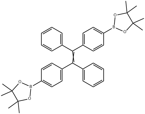 [1,2-二苯基-1,2-二(4-频哪醇酯基苯基]乙烯 结构式