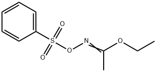 Ethanimidic acid, N-[(phenylsulfonyl)oxy]-, ethyl ester 结构式