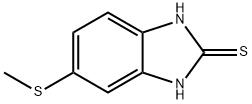 2H-Benzimidazole-2-thione,1,3-dihydro-5-(methylthio)-(9CI) 结构式