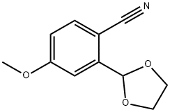 Benzonitrile, 2-(1,3-dioxolan-2-yl)-4-methoxy- 结构式