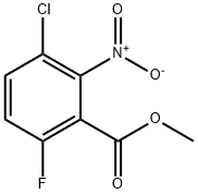 甲基 3-氯-6-氟-2-硝基苯酸盐 结构式