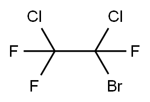 1-bromo-1,2,2-trifluoro-1,2-chloroethane 结构式
