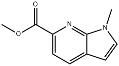 1-甲基吡咯并[2,3-B]吡啶-6-羧酸甲酯 结构式