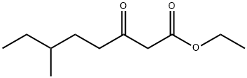 Octanoic acid, 6-methyl-3-oxo-, ethyl ester 结构式