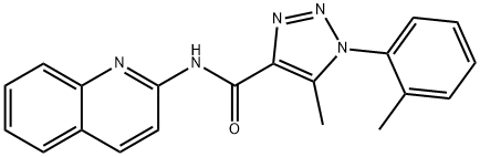 5-METHYL-1-(2-METHYLPHENYL)-N-2-QUINOLINYL-1H-1;2;3-TRIAZOLE-4-CARBOXAMIDE 结构式