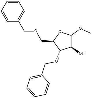 methyl 3,5-di-O-benzyl-α-D-arabinofuranoside 结构式