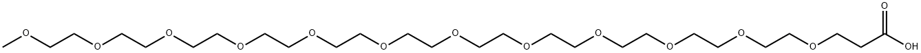 十一乙二醇单甲醚丙酸 结构式