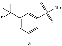 3-溴-5-三氟甲基苯磺酰胺 结构式