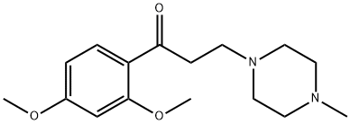 2',4'-Dimethoxy-β-(4-methyl-1-piperazinyl)propiophenone 结构式