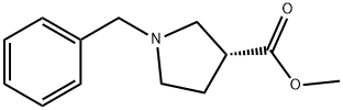 3-Pyrrolidinecarboxylic acid, 1-(phenylmethyl)-, methyl ester, (3R)- 结构式