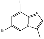 6-溴-8-碘-3-甲基-咪唑并[1,2-A]吡啶 结构式