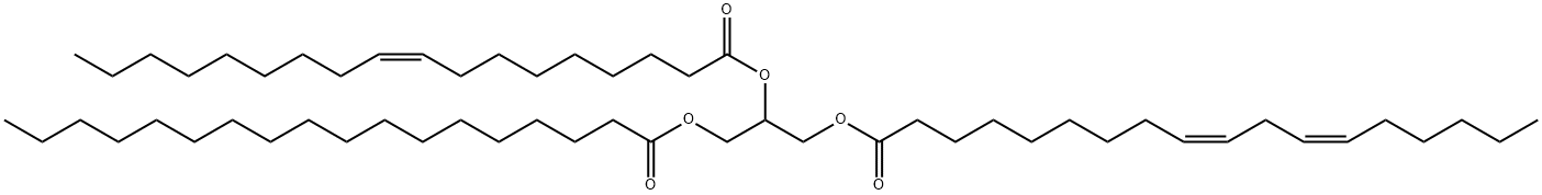 1-Stearoyl-2-Oleoyl-3-Linoleoyl-rac-glycerol 结构式