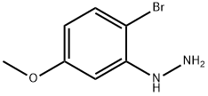 (2-溴-5-甲氧基苯基)肼 结构式