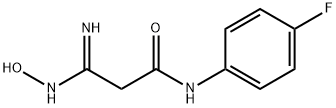 N-(4-氟苯基)-2-(N'-羟基氨基甲酰)乙酰胺 结构式