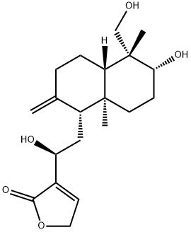 14-去氧-12-羟基穿心莲内酯 结构式