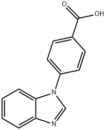 4-(1H-苯并[D]咪唑-1-基)苯甲酸 结构式