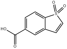 Benzo[b]thiophene-5-carboxylic acid, 1,1-dioxide 结构式