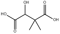 3-HYDROXY-2,2-DIMETHYLBUTANEDIOIC ACID 结构式