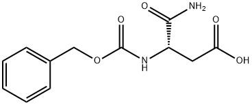 Butanoic acid, 4-amino-4-oxo-3-[[(phenylmethoxy)carbonyl]amino]-, (3S)- 结构式