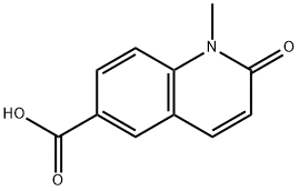 1-甲基-2-氧-1,2-二氢喹啉-6-羧酸 结构式