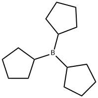 Borane, tricyclopentyl- 结构式